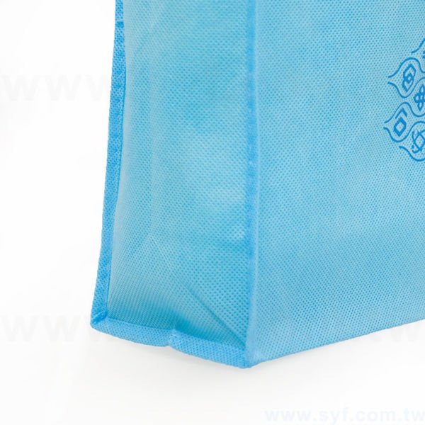 不織布環保袋-單面彩色熱轉印-環保不織布材質印刷推薦-採購包裝訂製立體手提包-8083-5